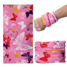 Load image into Gallery viewer, Magic turban Hiking Scarf Sport Headwear Women Reversible Bandanas Turban Hand Band Magic Scarves Outdoor Cycling Headband