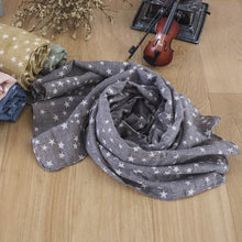 Load image into Gallery viewer, New Fashion Kids Star Print Scarf Spring Cotton Neckerchief Baby Boys Girls Cute Pentagram Warm Shawl And Scarves Hijabs