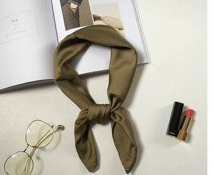 2020 New women's silk scarf fashion Color Block printed bandana lady square scarves soft bags SCARF shawl