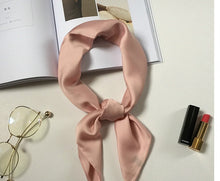 Load image into Gallery viewer, 2020 New women&#39;s silk scarf fashion Color Block printed bandana lady square scarves soft bags SCARF shawl
