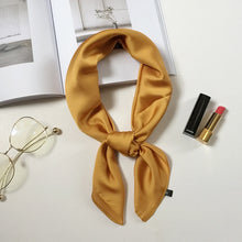 Load image into Gallery viewer, 2020 New women&#39;s silk scarf fashion Color Block printed bandana lady square scarves soft bags SCARF shawl

