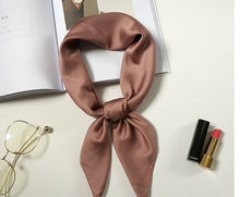 Load image into Gallery viewer, 2020 New women&#39;s silk scarf fashion Color Block printed bandana lady square scarves soft bags SCARF shawl
