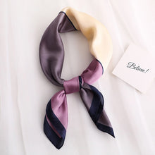Load image into Gallery viewer, 2020 New women&#39;s silk scarf fashion Color Block printed bandana lady square scarves soft bags SCARF shawl
