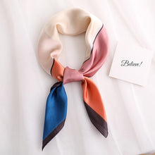 Load image into Gallery viewer, 2020 New women&#39;s silk scarf fashion Color Block printed bandana lady square scarves soft bags SCARF shawl
