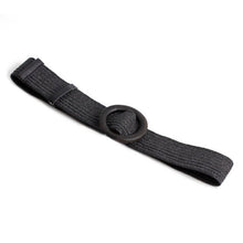 Load image into Gallery viewer, 4.8cm Women Braided Elastic Belt Round Buckle Square Button Fashion Girdle Bamboo buckle Wood Buckle Jade Buckle belt
