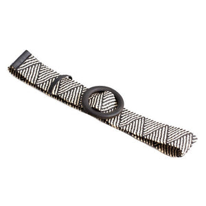 4.8cm Women Braided Elastic Belt Round Buckle Square Button Fashion Girdle Bamboo buckle Wood Buckle Jade Buckle belt