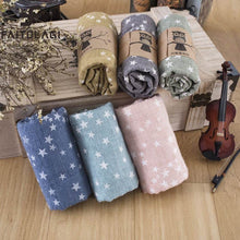 Load image into Gallery viewer, New Fashion Kids Star Print Scarf Spring Cotton Neckerchief Baby Boys Girls Cute Pentagram Warm Shawl And Scarves Hijabs
