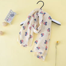 Load image into Gallery viewer, New Fashion Kids Star Print Scarf Spring Cotton Neckerchief Baby Boys Girls Cute Pentagram Warm Shawl And Scarves Hijabs
