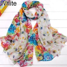 Load image into Gallery viewer, Women Fashion Flower Floral Print Soft Long Wrap Scarf Stole Shawl Xmas Gift

