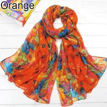 Load image into Gallery viewer, Women Fashion Flower Floral Print Soft Long Wrap Scarf Stole Shawl Xmas Gift
