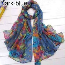 Load image into Gallery viewer, Women Fashion Flower Floral Print Soft Long Wrap Scarf Stole Shawl Xmas Gift

