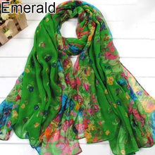 Load image into Gallery viewer, Women Fashion Flower Floral Print Soft Long Wrap Scarf Stole Shawl Xmas Gift
